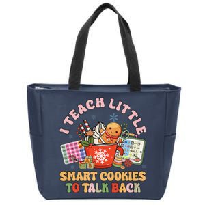 I Teach Little Smart Cookies To Talk Back Speech Therapy Zip Tote Bag