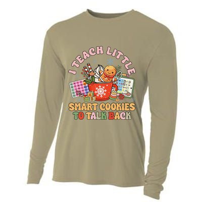 I Teach Little Smart Cookies To Talk Back Speech Therapy Cooling Performance Long Sleeve Crew