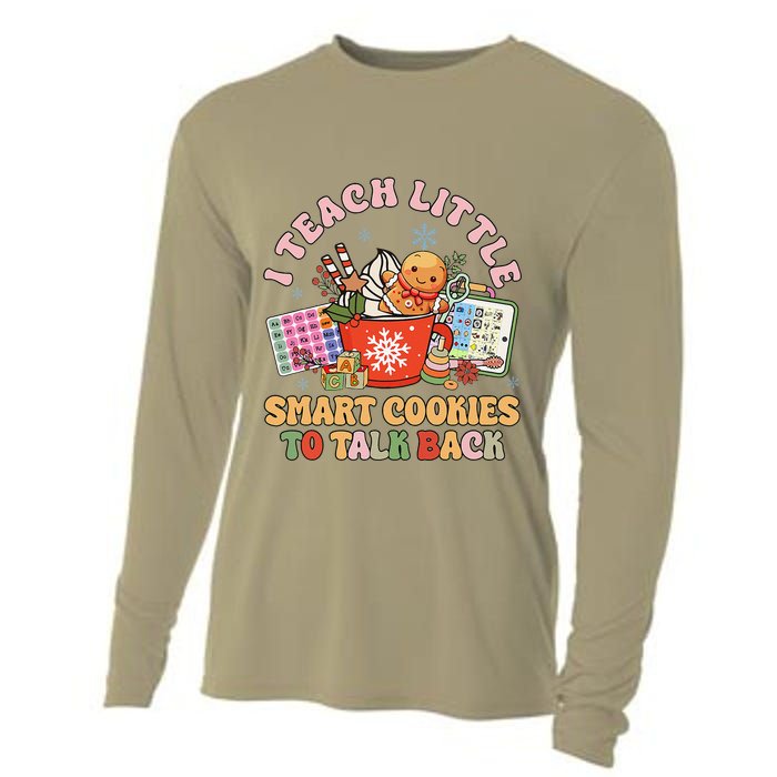 I Teach Little Smart Cookies To Talk Back Speech Therapy Cooling Performance Long Sleeve Crew