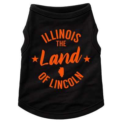 Illinois The Land Of Lincoln Doggie Tank