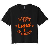 Illinois The Land Of Lincoln Women's Crop Top Tee