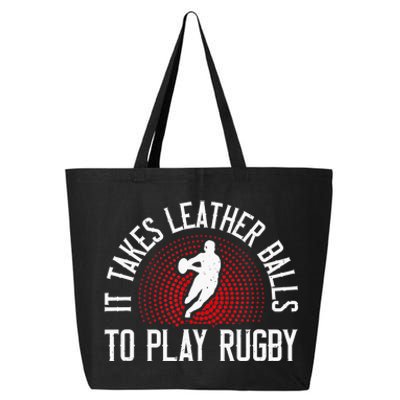 It Takes Leather Balls To Play Rugby Funny Rugby Player 25L Jumbo Tote