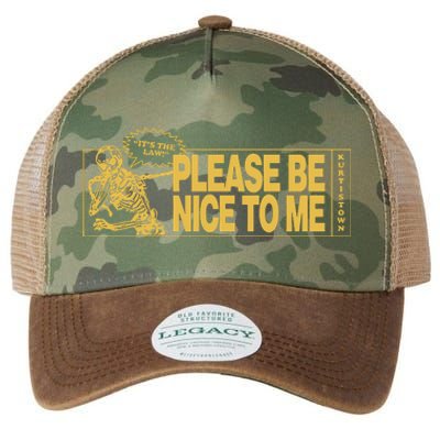 ItS The Law Please Be Nice To Me Skeleton Legacy Tie Dye Trucker Hat