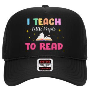 I Teach Little People To Read High Crown Mesh Back Trucker Hat