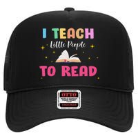 I Teach Little People To Read High Crown Mesh Back Trucker Hat