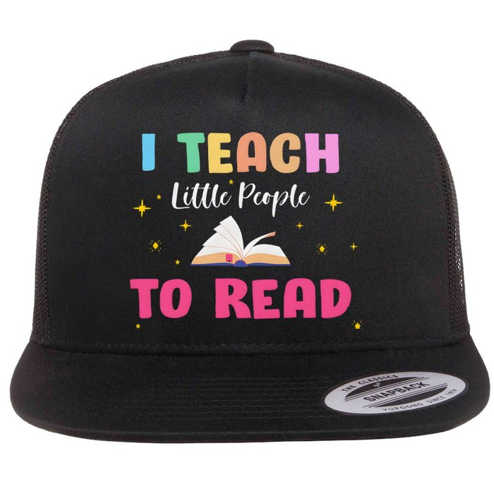 I Teach Little People To Read Flat Bill Trucker Hat