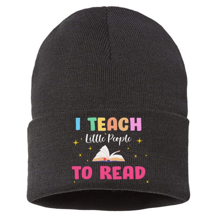 I Teach Little People To Read Sustainable Knit Beanie