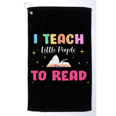 I Teach Little People To Read Platinum Collection Golf Towel