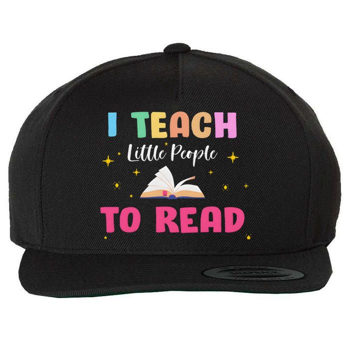 I Teach Little People To Read Wool Snapback Cap