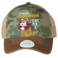 It's The Most Wonderful Time For A Beer Funny Santa Christmas Legacy Tie Dye Trucker Hat