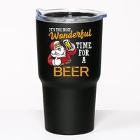 It's The Most Wonderful Time For A Beer Funny Santa Christmas Tumbler