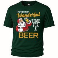 It's The Most Wonderful Time For A Beer Funny Santa Christmas Performance Shirt