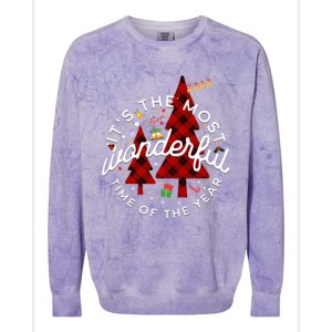 ItS The Most Wonderful Time Of The Year Christmas Gift Colorblast Crewneck Sweatshirt