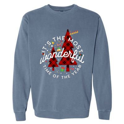 ItS The Most Wonderful Time Of The Year Christmas Gift Garment-Dyed Sweatshirt