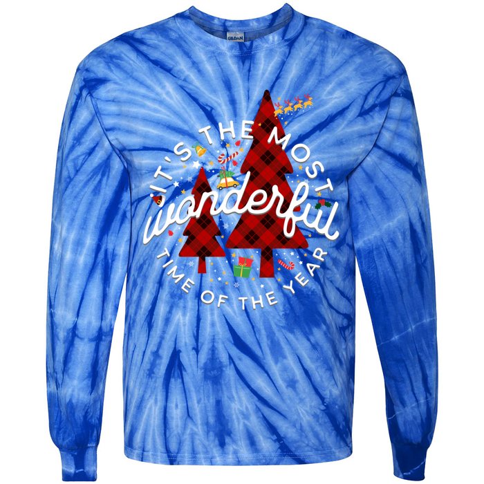 ItS The Most Wonderful Time Of The Year Christmas Gift Tie-Dye Long Sleeve Shirt