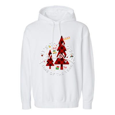 ItS The Most Wonderful Time Of The Year Christmas Gift Garment-Dyed Fleece Hoodie