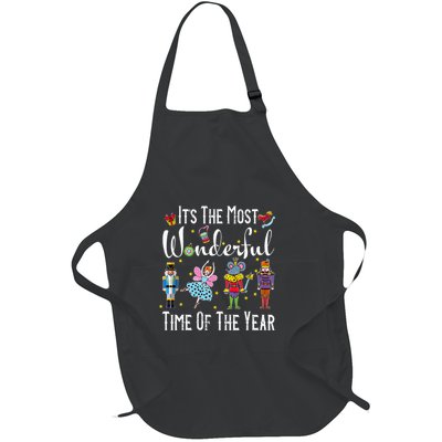 ItS The Most Wonderful Time Of The Year Nutcracker Squad Full-Length Apron With Pockets