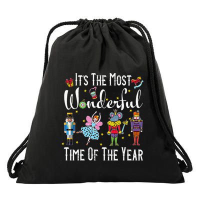 ItS The Most Wonderful Time Of The Year Nutcracker Squad Drawstring Bag