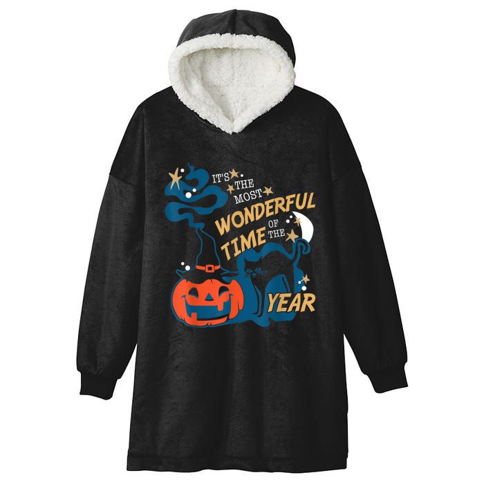 It's The Most Wonderful Time Of The Year Halloween Hooded Wearable Blanket