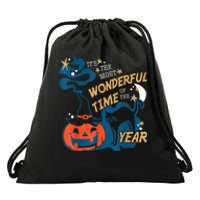 It's The Most Wonderful Time Of The Year Halloween Drawstring Bag