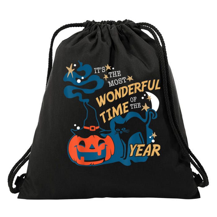 It's The Most Wonderful Time Of The Year Halloween Drawstring Bag