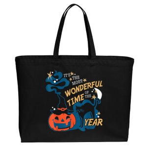 It's The Most Wonderful Time Of The Year Halloween Cotton Canvas Jumbo Tote