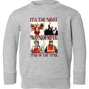 ItS The Most Wonderful Time Of The Year Trump Christmas Toddler Sweatshirt