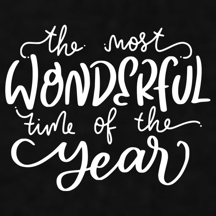 It's The Most Wonderful Time Of The Year Christmas Holiday Ladies PosiCharge Tri-Blend Wicking Tank