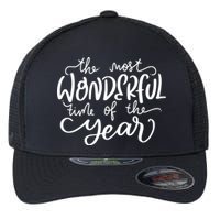 It's The Most Wonderful Time Of The Year Christmas Holiday Flexfit Unipanel Trucker Cap