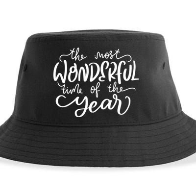It's The Most Wonderful Time Of The Year Christmas Holiday Sustainable Bucket Hat