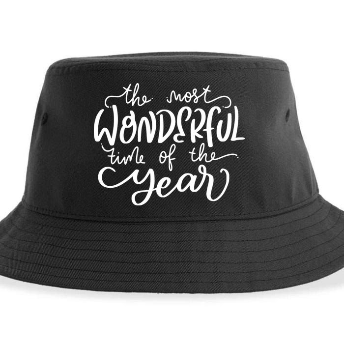 It's The Most Wonderful Time Of The Year Christmas Holiday Sustainable Bucket Hat