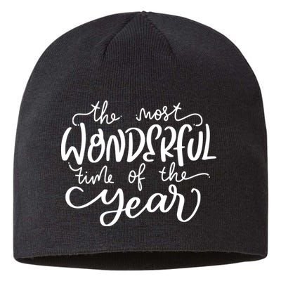 It's The Most Wonderful Time Of The Year Christmas Holiday Sustainable Beanie