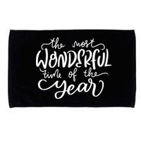 It's The Most Wonderful Time Of The Year Christmas Holiday Microfiber Hand Towel
