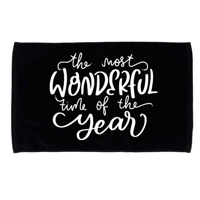 It's The Most Wonderful Time Of The Year Christmas Holiday Microfiber Hand Towel