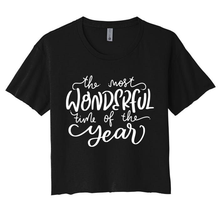 It's The Most Wonderful Time Of The Year Christmas Holiday Crop Top