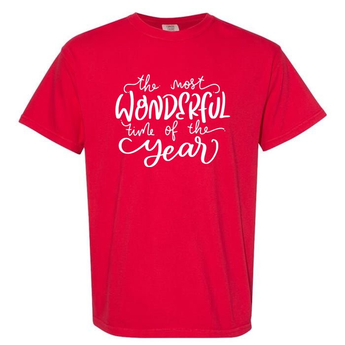 It's The Most Wonderful Time Of The Year Christmas Holiday Garment-Dyed Heavyweight T-Shirt