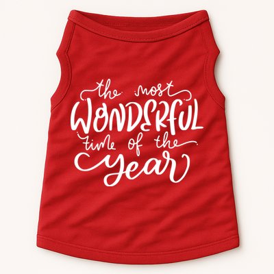 It's The Most Wonderful Time Of The Year Christmas Holiday Doggie Tank