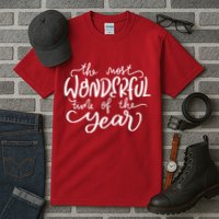 It's The Most Wonderful Time Of The Year Christmas Holiday Tall T-Shirt