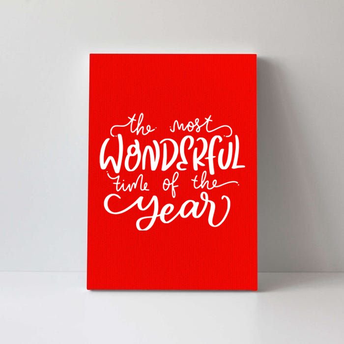 It's The Most Wonderful Time Of The Year Christmas Holiday Canvas