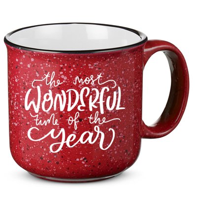 It's The Most Wonderful Time Of The Year Christmas Holiday 15oz Campfire Ceramic Mug