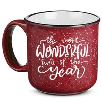 It's The Most Wonderful Time Of The Year Christmas Holiday 15oz Campfire Ceramic Mug