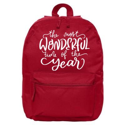 It's The Most Wonderful Time Of The Year Christmas Holiday 16 in Basic Backpack