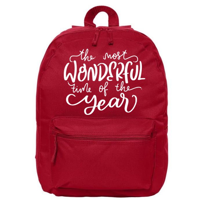 It's The Most Wonderful Time Of The Year Christmas Holiday 16 in Basic Backpack
