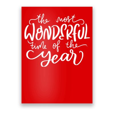 It's The Most Wonderful Time Of The Year Christmas Holiday Poster