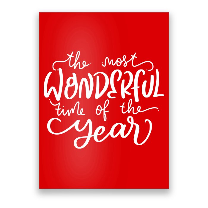 It's The Most Wonderful Time Of The Year Christmas Holiday Poster