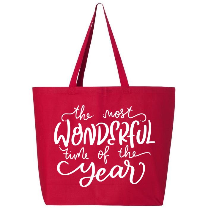 It's The Most Wonderful Time Of The Year Christmas Holiday 25L Jumbo Tote