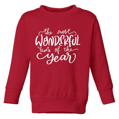 It's The Most Wonderful Time Of The Year Christmas Holiday Toddler Sweatshirt