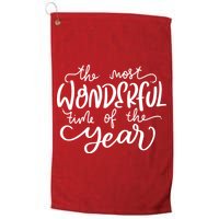 It's The Most Wonderful Time Of The Year Christmas Holiday Golf Towel