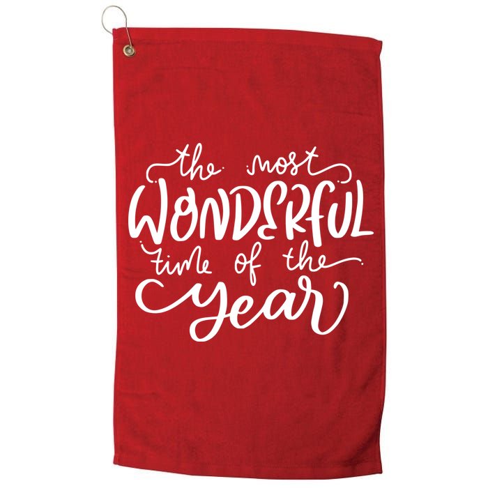 It's The Most Wonderful Time Of The Year Christmas Holiday Golf Towel