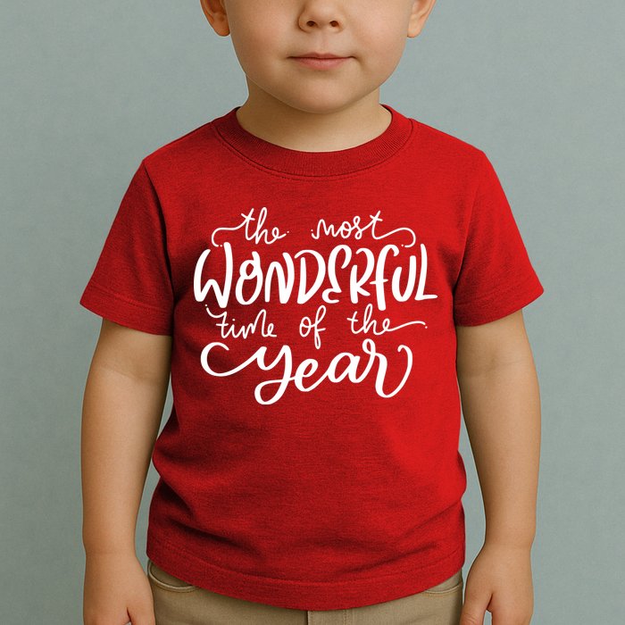 It's The Most Wonderful Time Of The Year Christmas Holiday Toddler T-Shirt